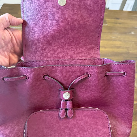 Kate Spade Deep Red Leather Burgundy Backpack - Picture 8 of 13